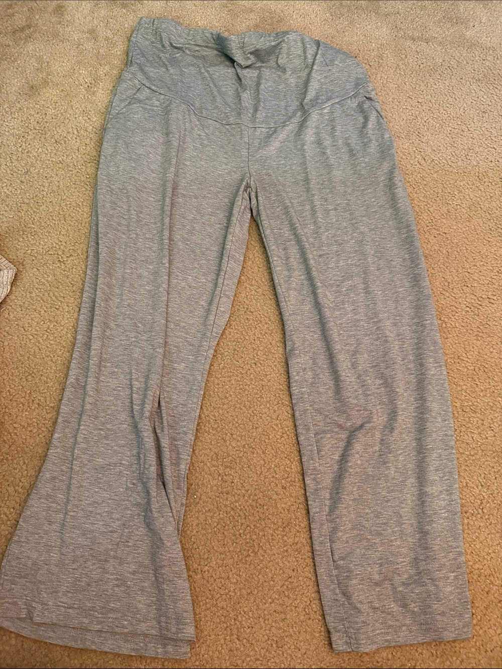 Wide Leg Heather Gray Lounge Pants